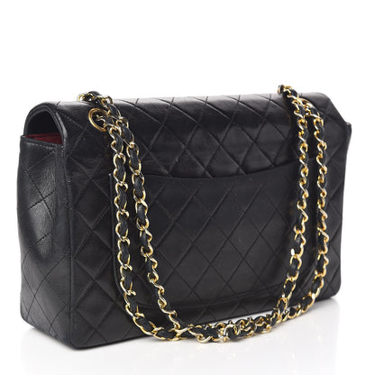 Chanel Lambskin Quilted Medium Single Flap Black 3 of 13