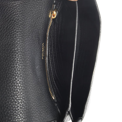 Prada Vitello Daino Shoulder Bag Black 5 of 8
