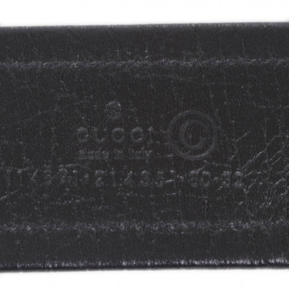 Gucci Monogram Boot Buckle Belt 80 32 Black 6 of 6