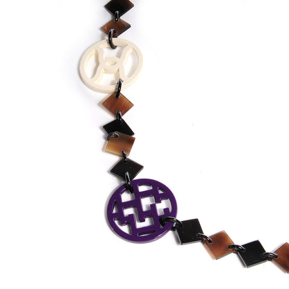 Hermes Buffalo Horn Lacquer Deva Necklace 4 of 7