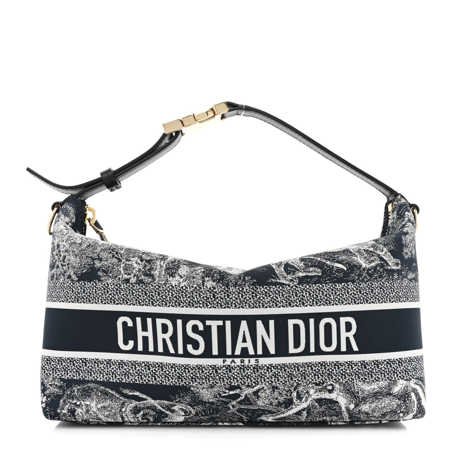 Technical Fabric Toile De Jouy DiorTravel Nomad Pouch Blue