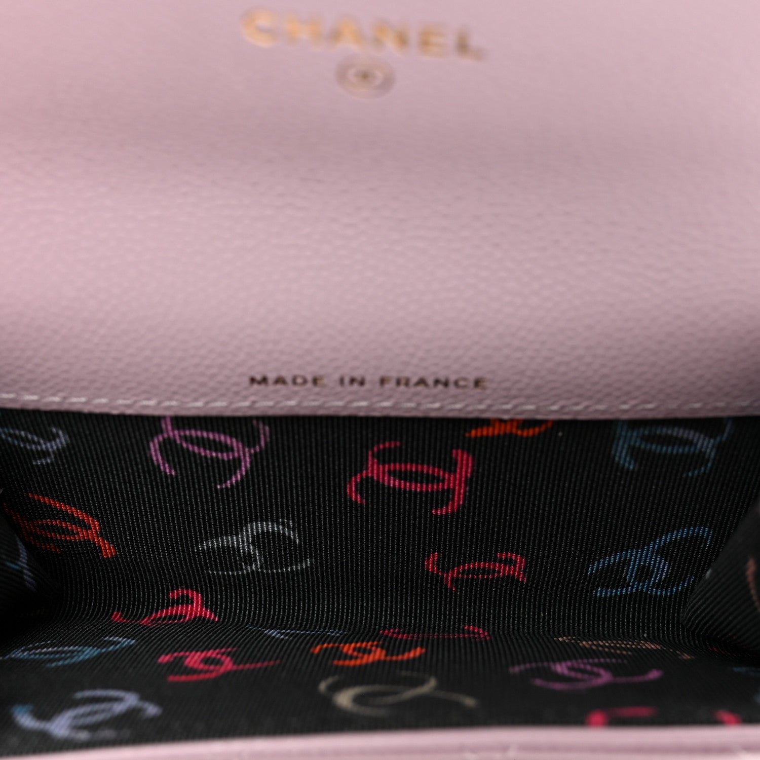 Chanel Caviar Quilted Flap Card Holder Wallet Light Purple 5 of 9