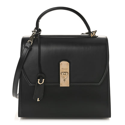 Salvatore Ferragamo Smooth Calfskin Medium Boxyz Black 1 of 8