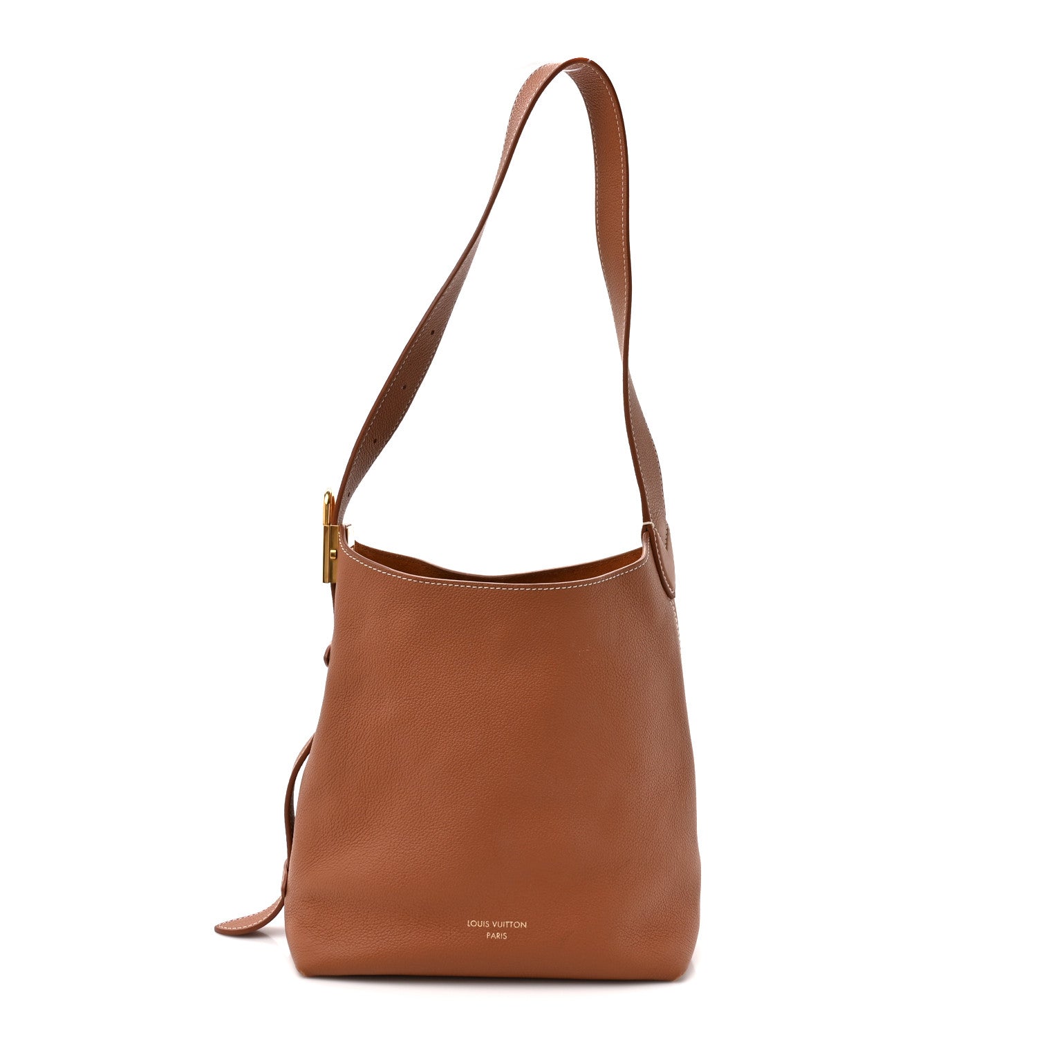 Louis Vuitton Grained Calfskin Low Key Hobo PM Cognac 1 of 12