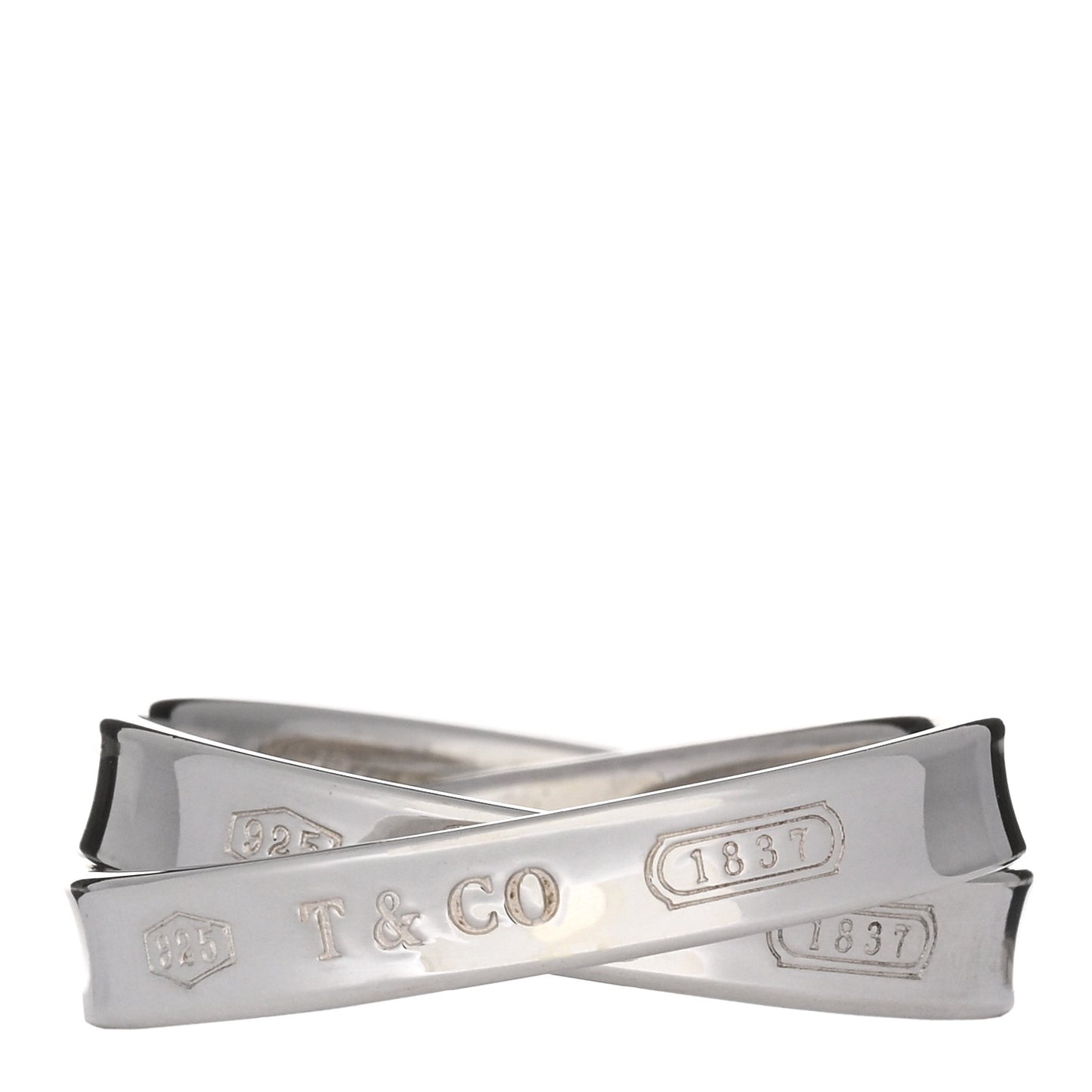 Sterling Silver 1837 Interlocking Circles Ring 58 8.25