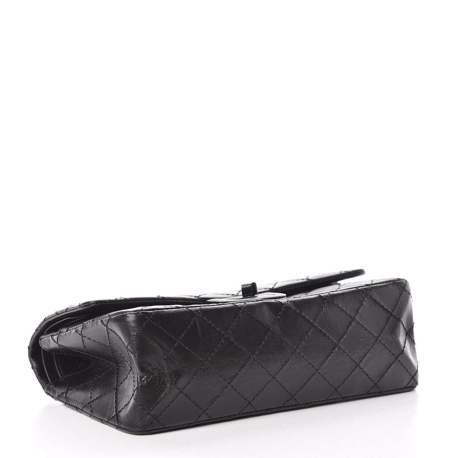 Chanel Aged Calfskin Quilted 2.55 Reissue 225 Flap So Black 4 of 12