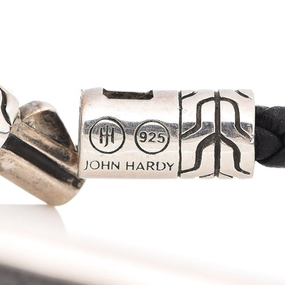 John Hardy Sterling Silver Calfskin Black Sapphire 4mm Classic Chain Station Bracelet 5 of 6
