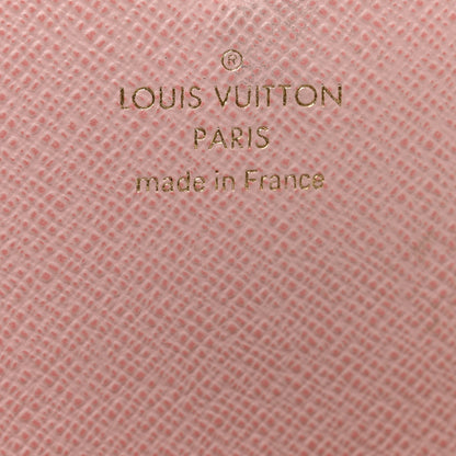 Louis Vuitton Damier Azur Emilie Wallet Rose Ballerine 6 of 8