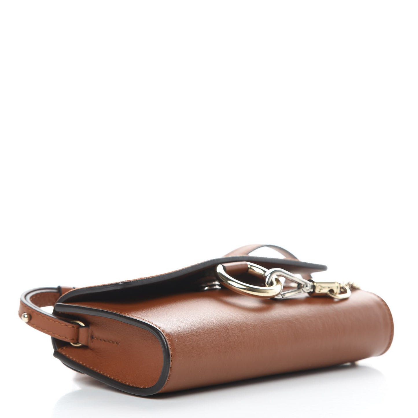 Suede Calfskin Mini Faye Shoulder Bag Tobacco