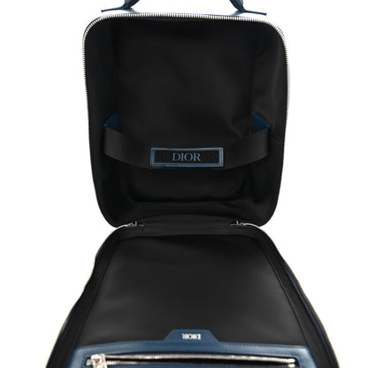 Christian Dior Calfskin Perforated Oblique Galaxy Marsupio World Tour Pelle Sling Navy Blue 5 of 12