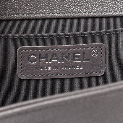 Chanel Caviar Quilted Medium Boy Flap Grey 6 of 12