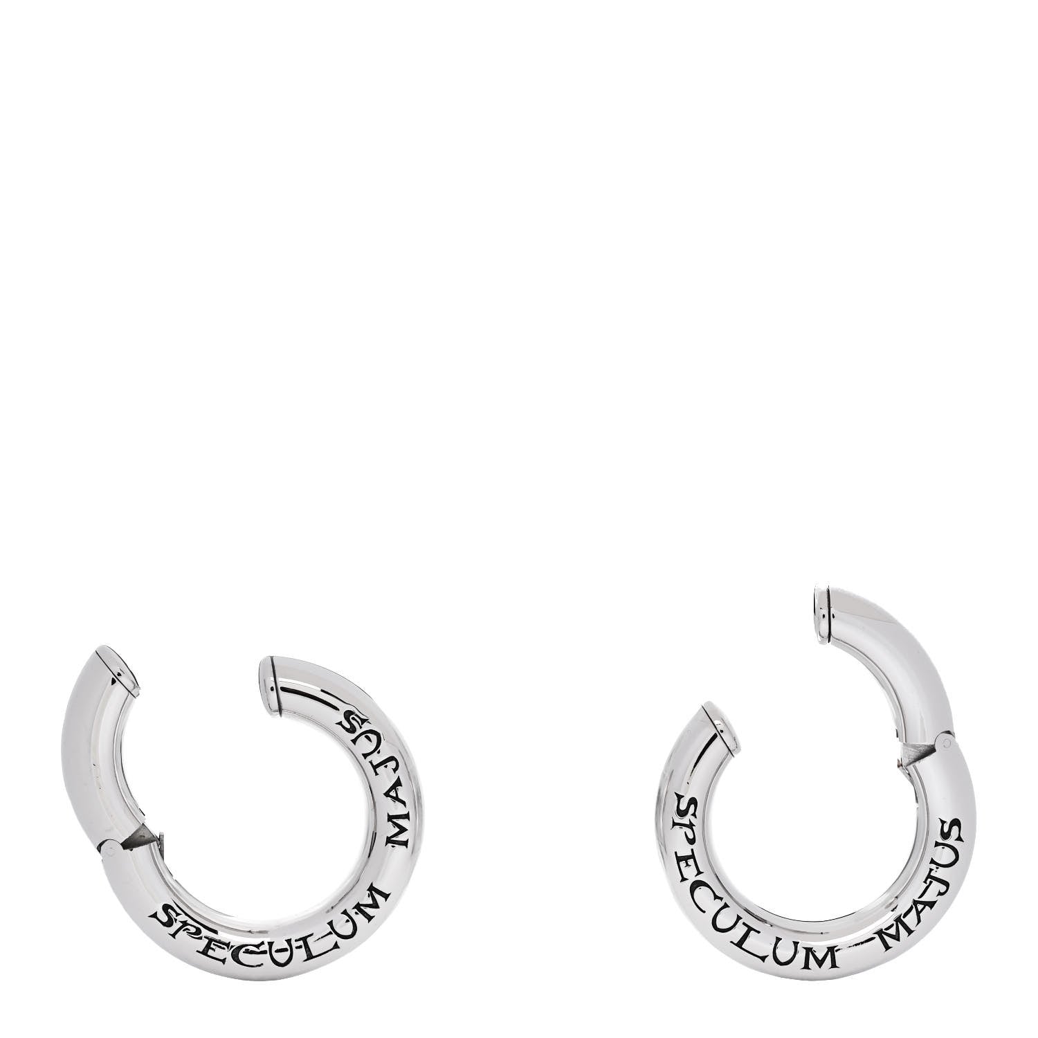 Gucci Metal Speculum Majus Cuff Earrings Silver 3 of 5