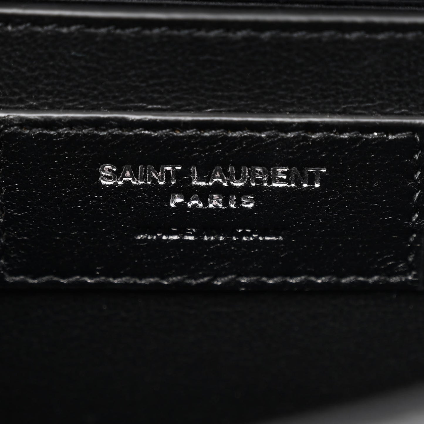 Grain De Poudre Textured Mixed Matelasse Triquilt Small Monogram Satchel Black