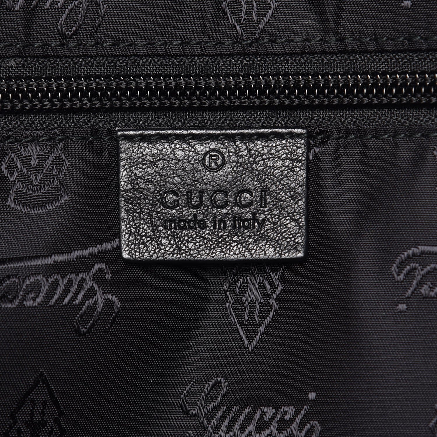 Gucci Guccissima Medium Classic Backpack Black 6 of 12