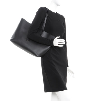 Saint Laurent Calfskin Large Shopping Tote Black 2 of 10