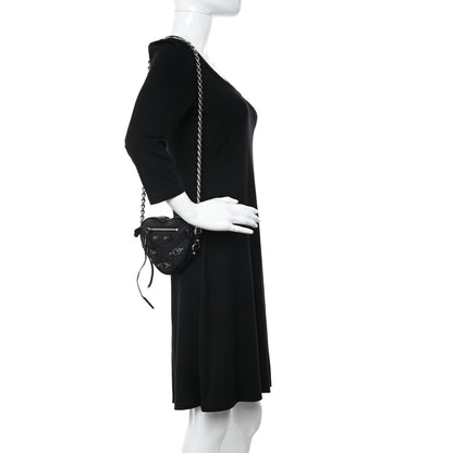 Balenciaga Agneau Arena Mini Le Cagole Heart Bag Black 2 of 10