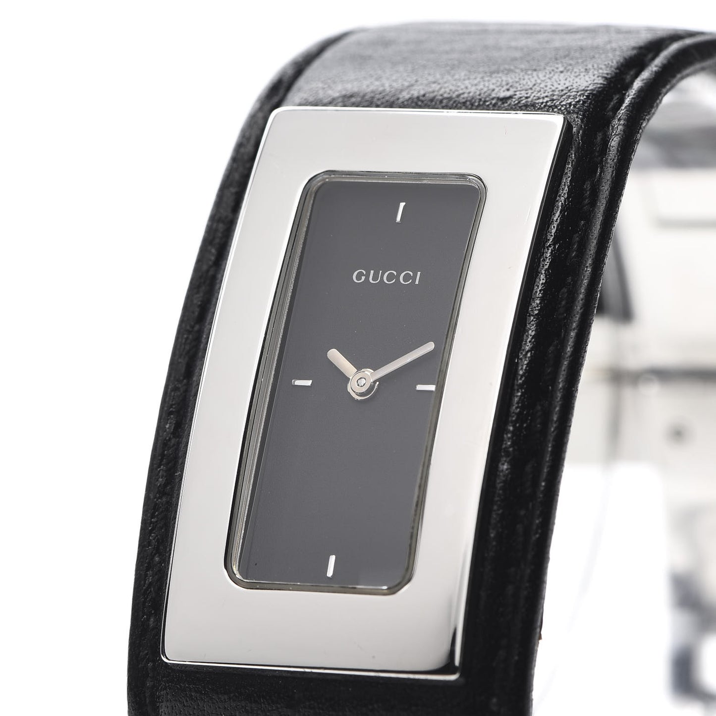 Stainless Steel Calfskin 18mm 7800S Quartz Watch Black