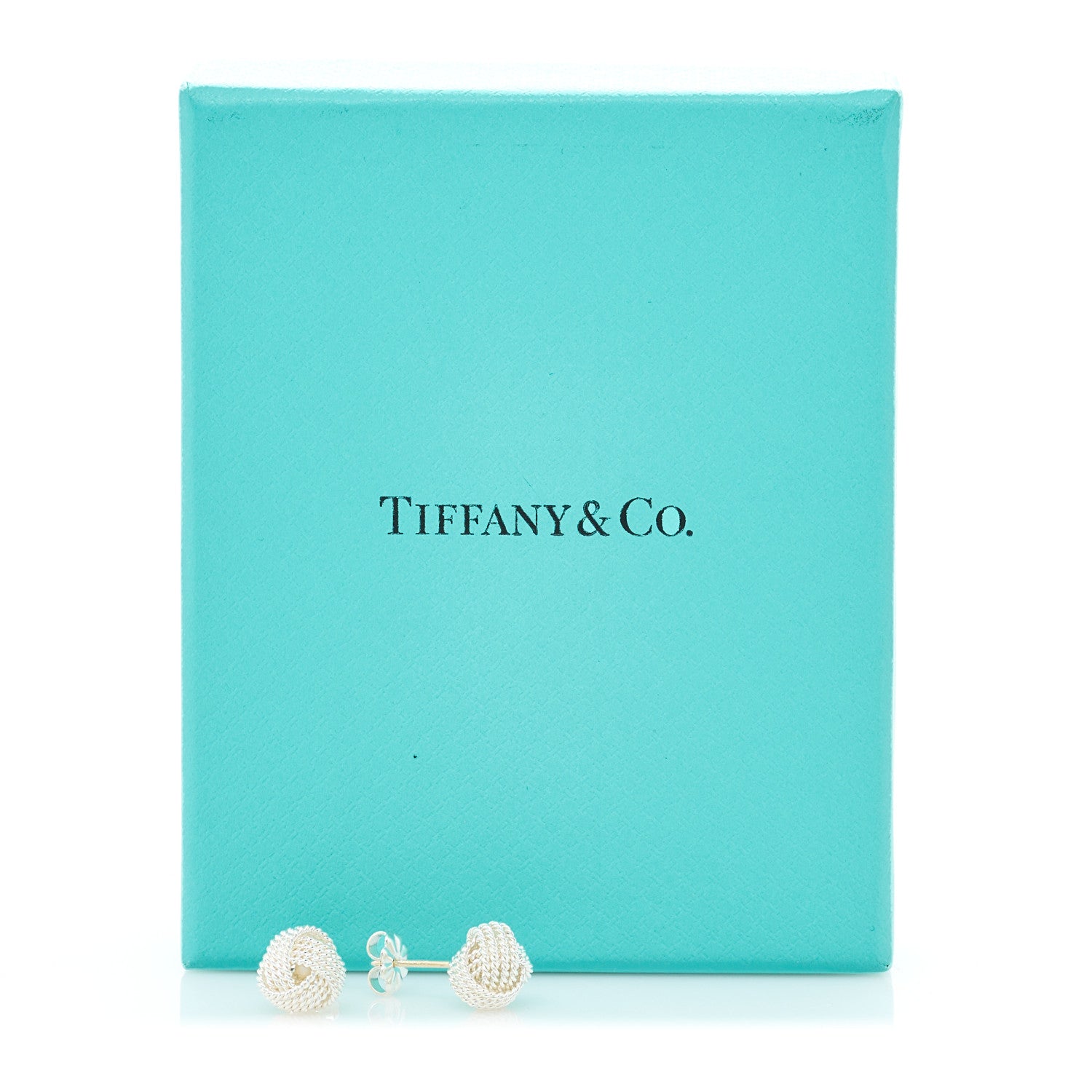 Tiffany Sterling Silver Twist Knot Earrings 5 of 5