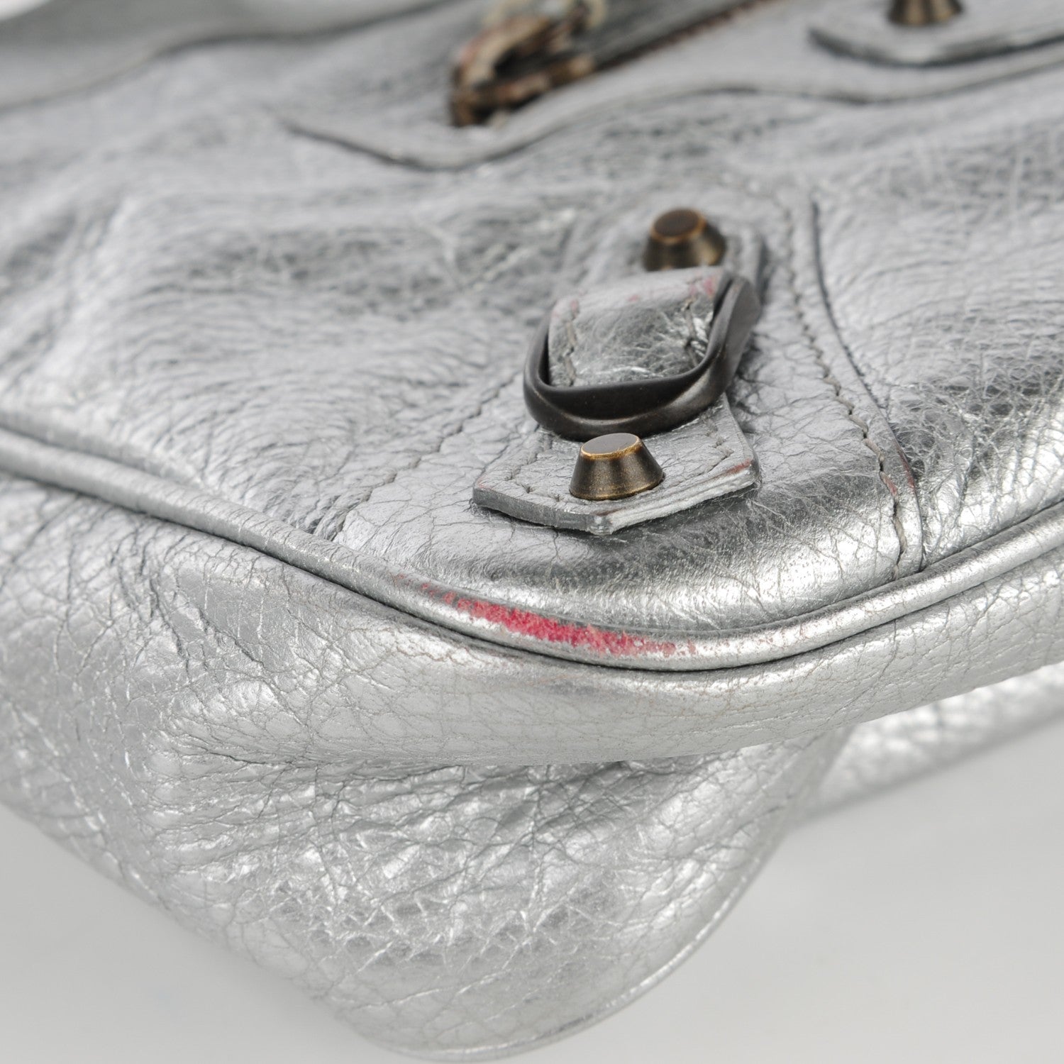 Balenciaga Agneau Classic Hardware Hip Gris Aluminum 10 of 10