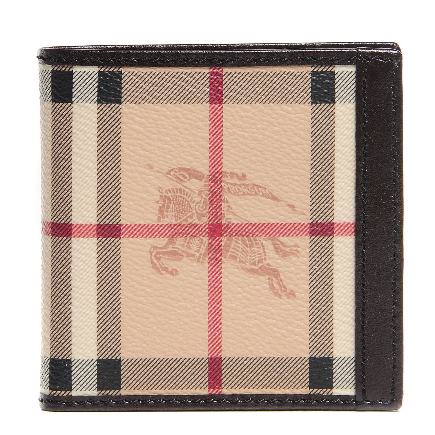 Burberry Haymarket Check Wallet Chocolate 1 of 8