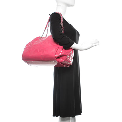 Chanel Vinyl Lipstick Ligne Accordion Tote Pink 2 of 15