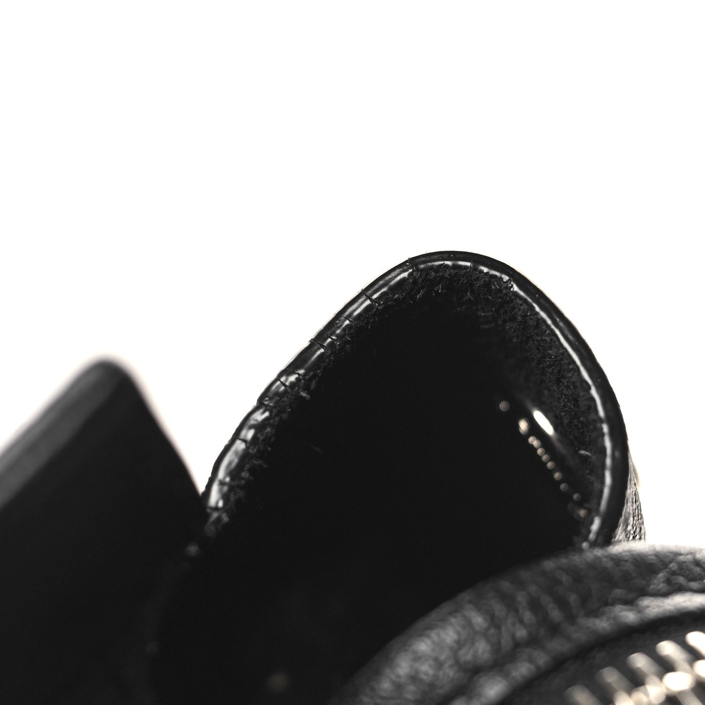 Grained Calfskin Small Cabas Rive Gauche Black