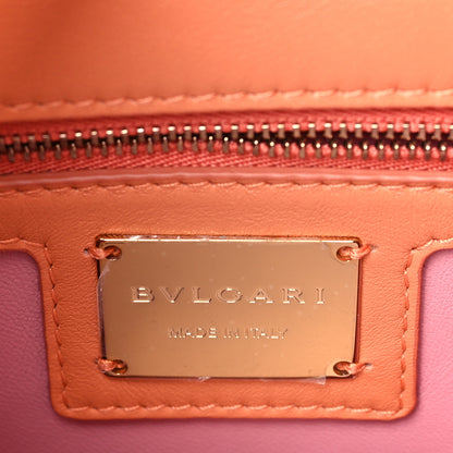 Bulgari Calfskin Matelasse Mini Serpenti Cabochon Crossbody Bag Coral 6 of 8