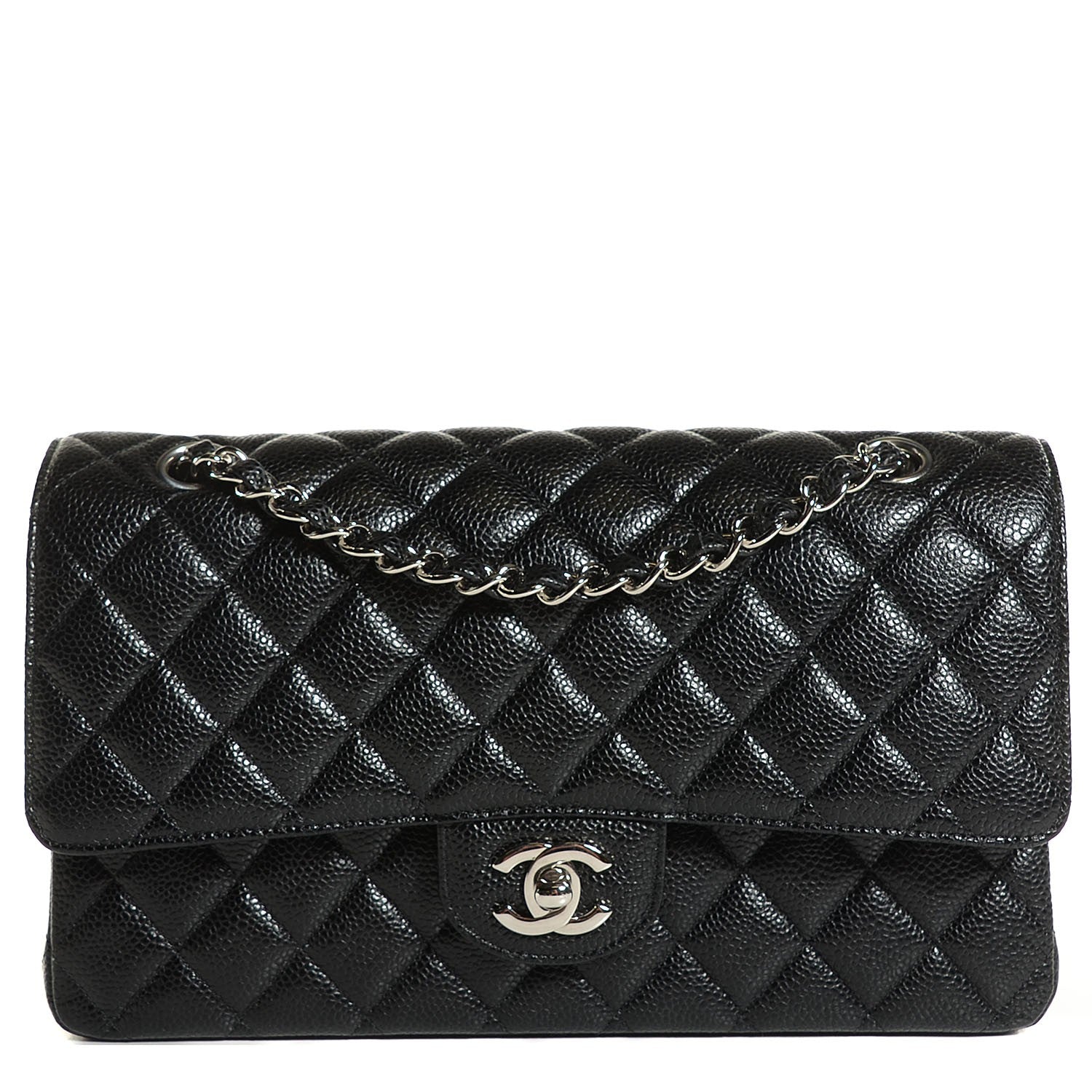Chanel Caviar Quilted Medium Double Flap Black 1 of 8