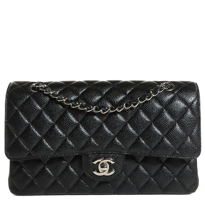 Chanel Caviar Quilted Medium Double Flap Black 1 of 8