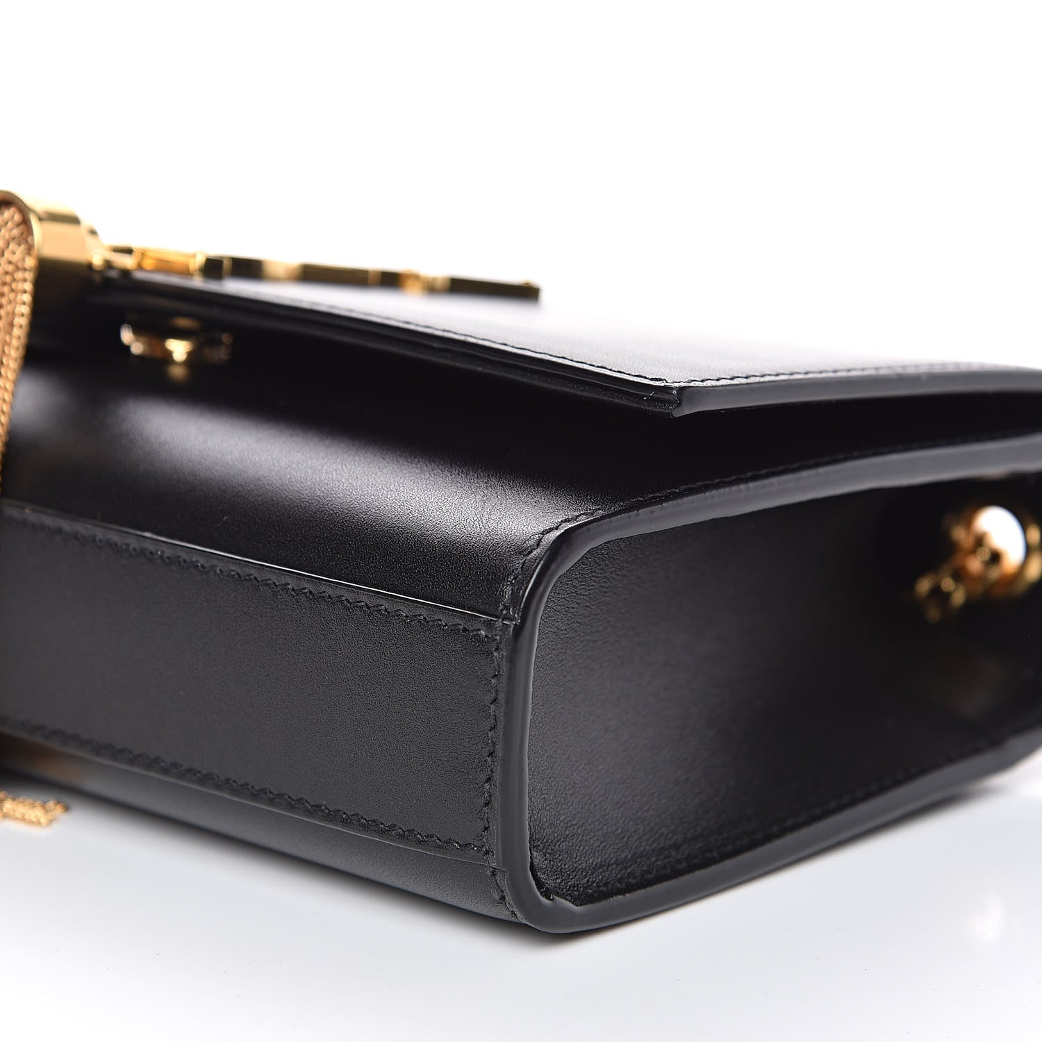 Saint Laurent Calfskin Small Classic Monogram Kate Tassel Satchel Black 9 of 9