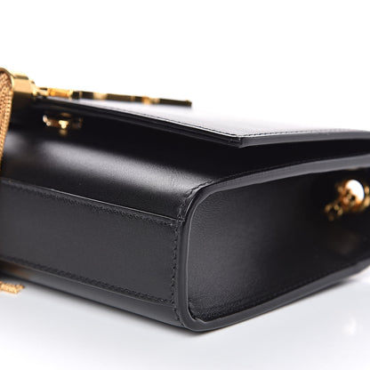 Saint Laurent Calfskin Small Classic Monogram Kate Tassel Satchel Black 9 of 9