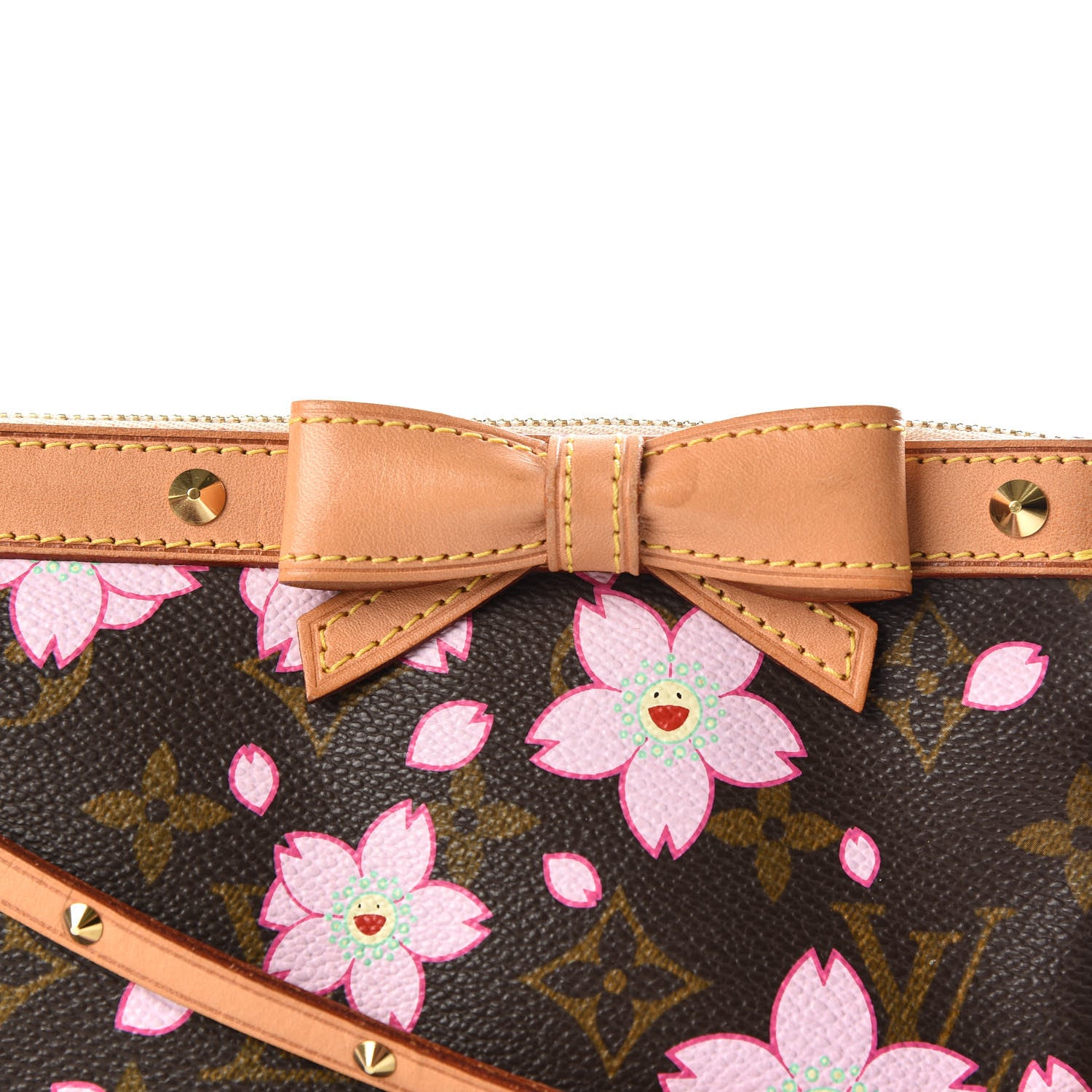 Louis Vuitton Monogram Cherry Blossom Pochette Accessories Brown 12 of 13