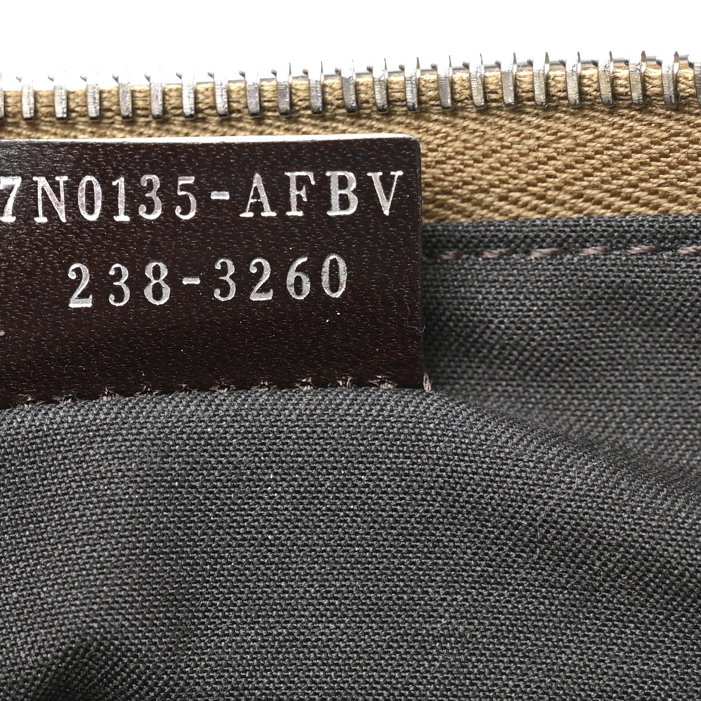 Vitello King Jacquard FF 1974 Large Flat Pouch Tobacco Moro Sand