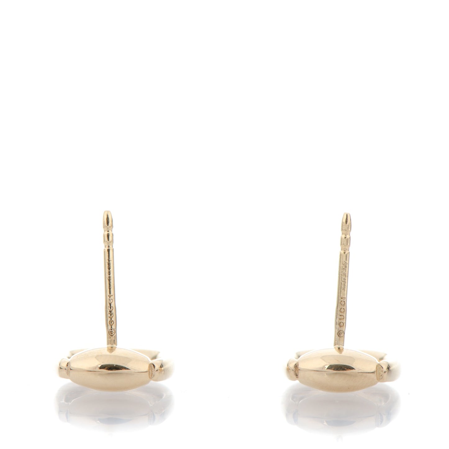 18K Yellow Gold Horsebit Earrings