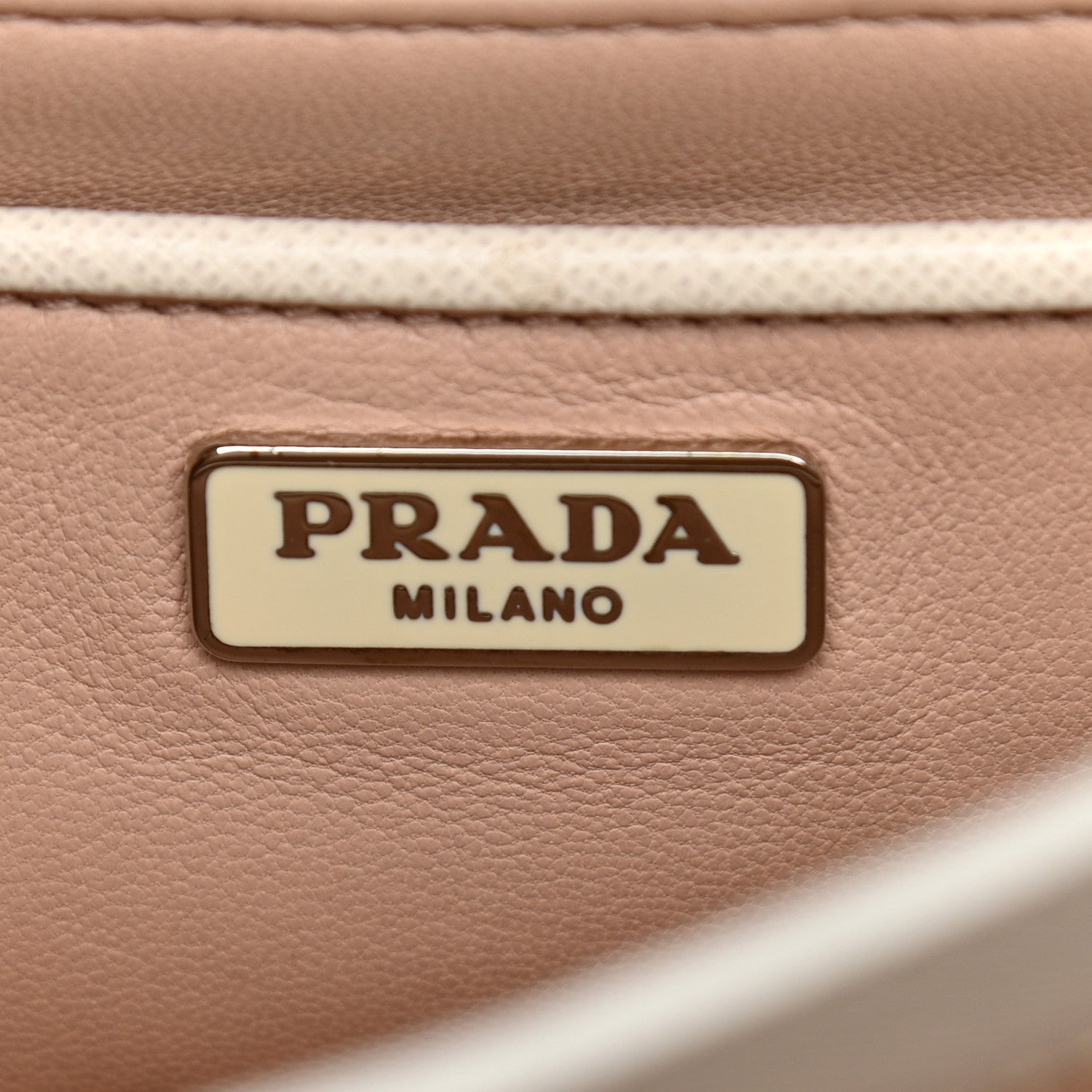 Prada Saffiano Lux Sound Top Handle Pomice 6 of 13