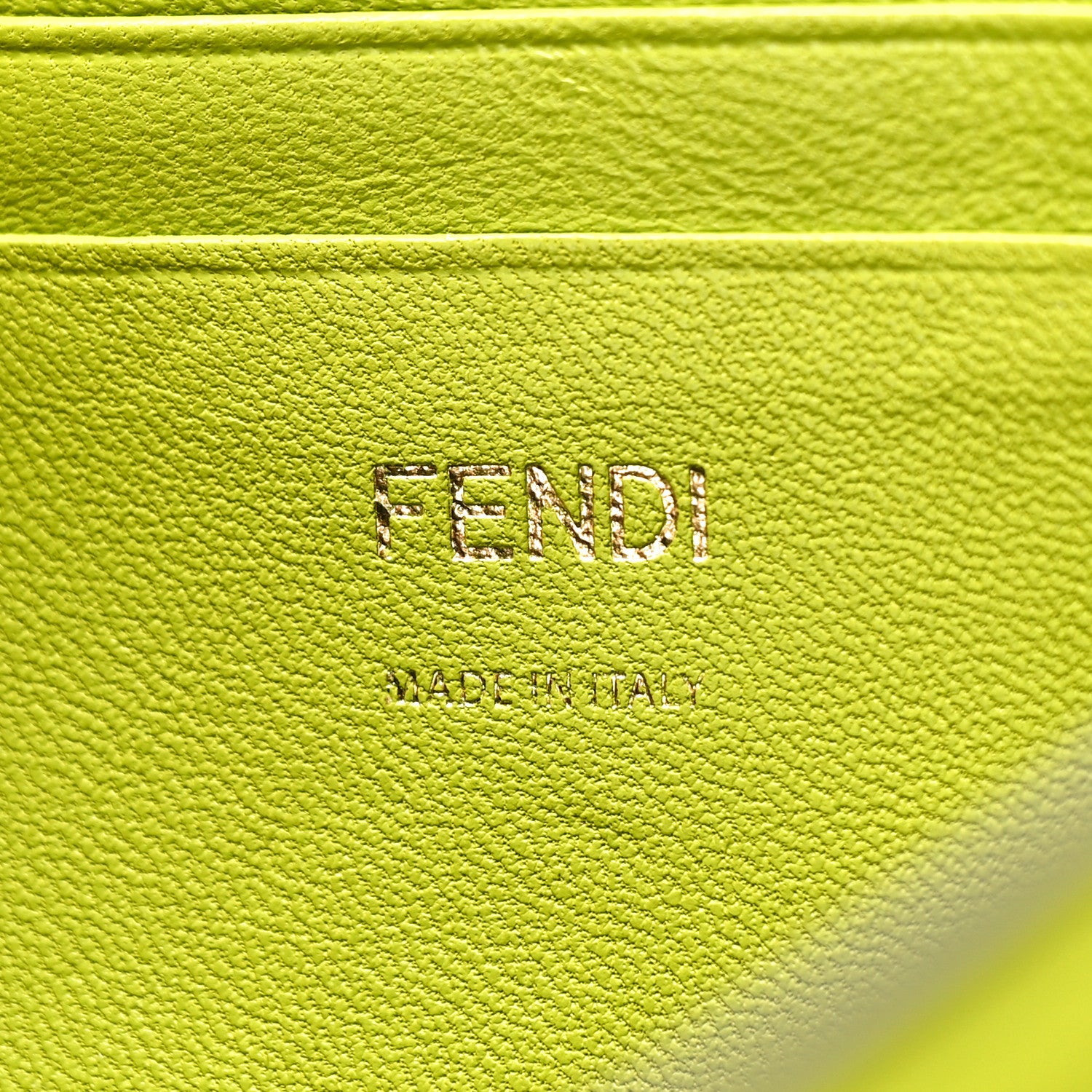 Fendi Nappa FF 1974 Embossed Mini Baguette Wasabi 5 of 7