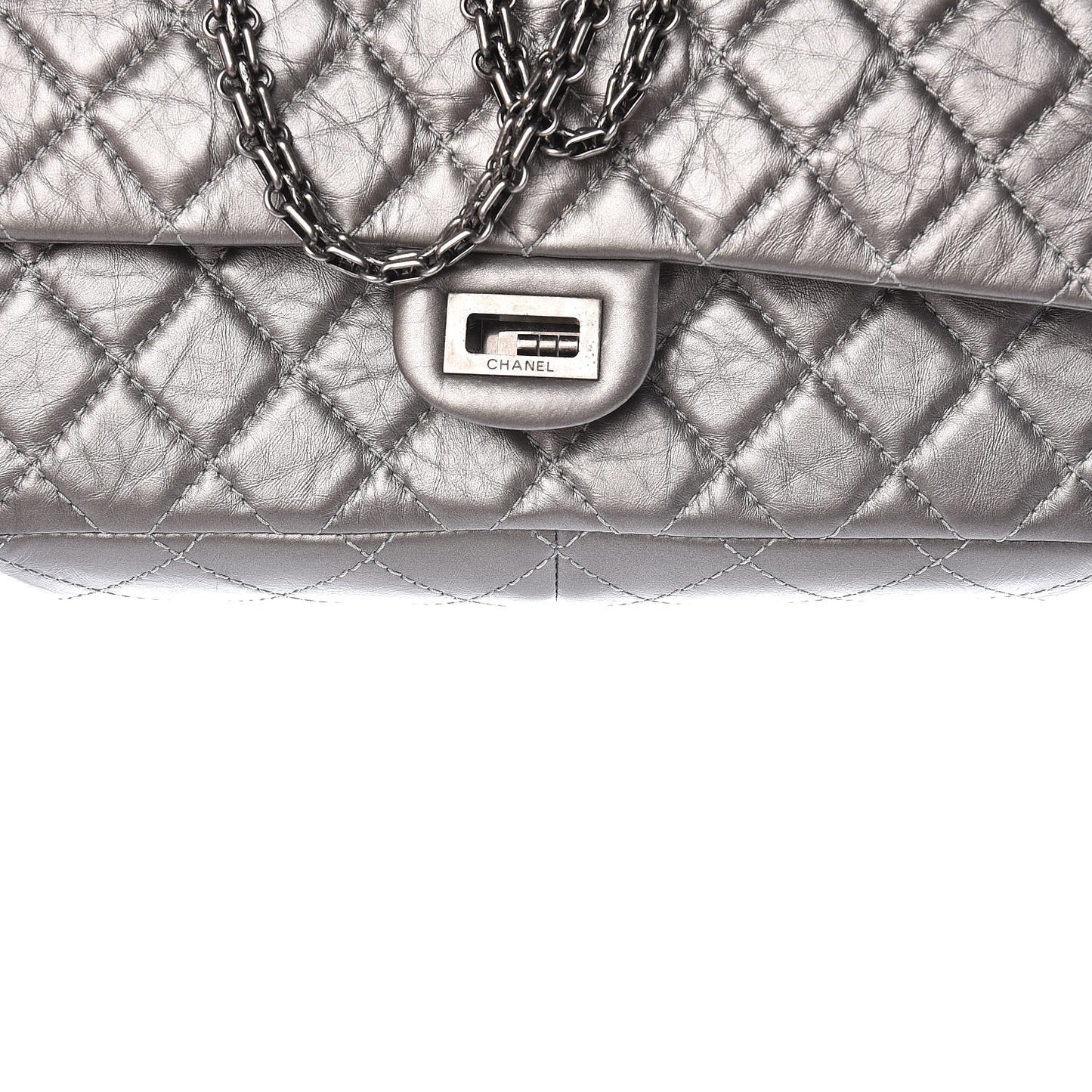 Metallic Aged Calfskin 2.55 Reissue 226 Flap Silver