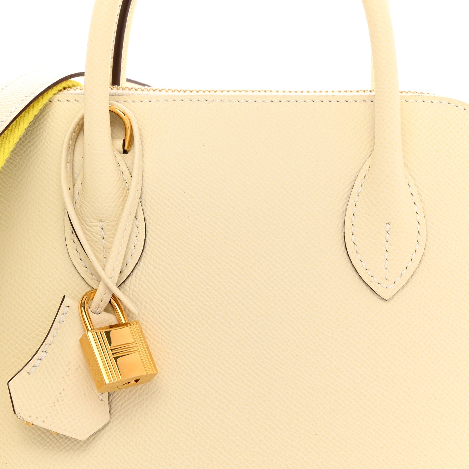 Hermes Epsom 1923 Sangle Bolide 25 Nata Bleu Indigo Lime 8 of 12