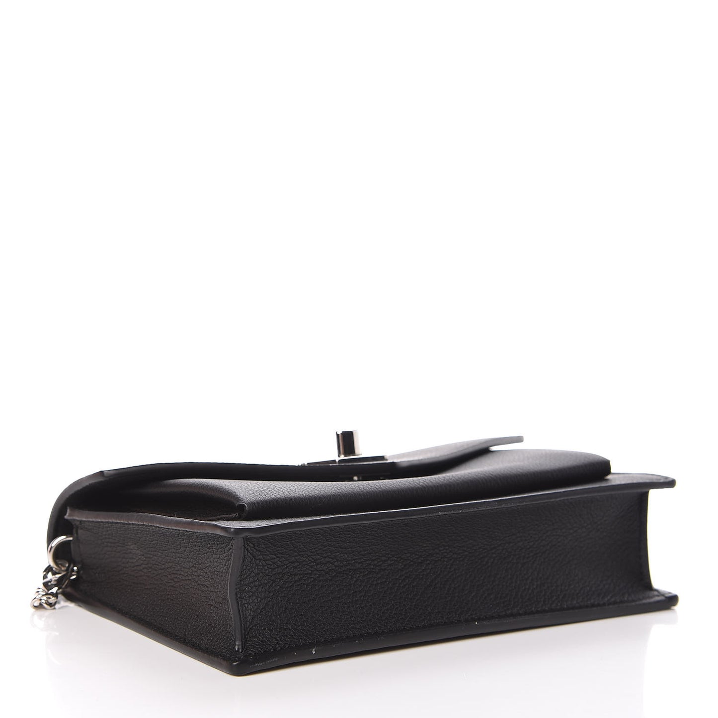 Soft Calfskin My Lockme Chain Pochette Black