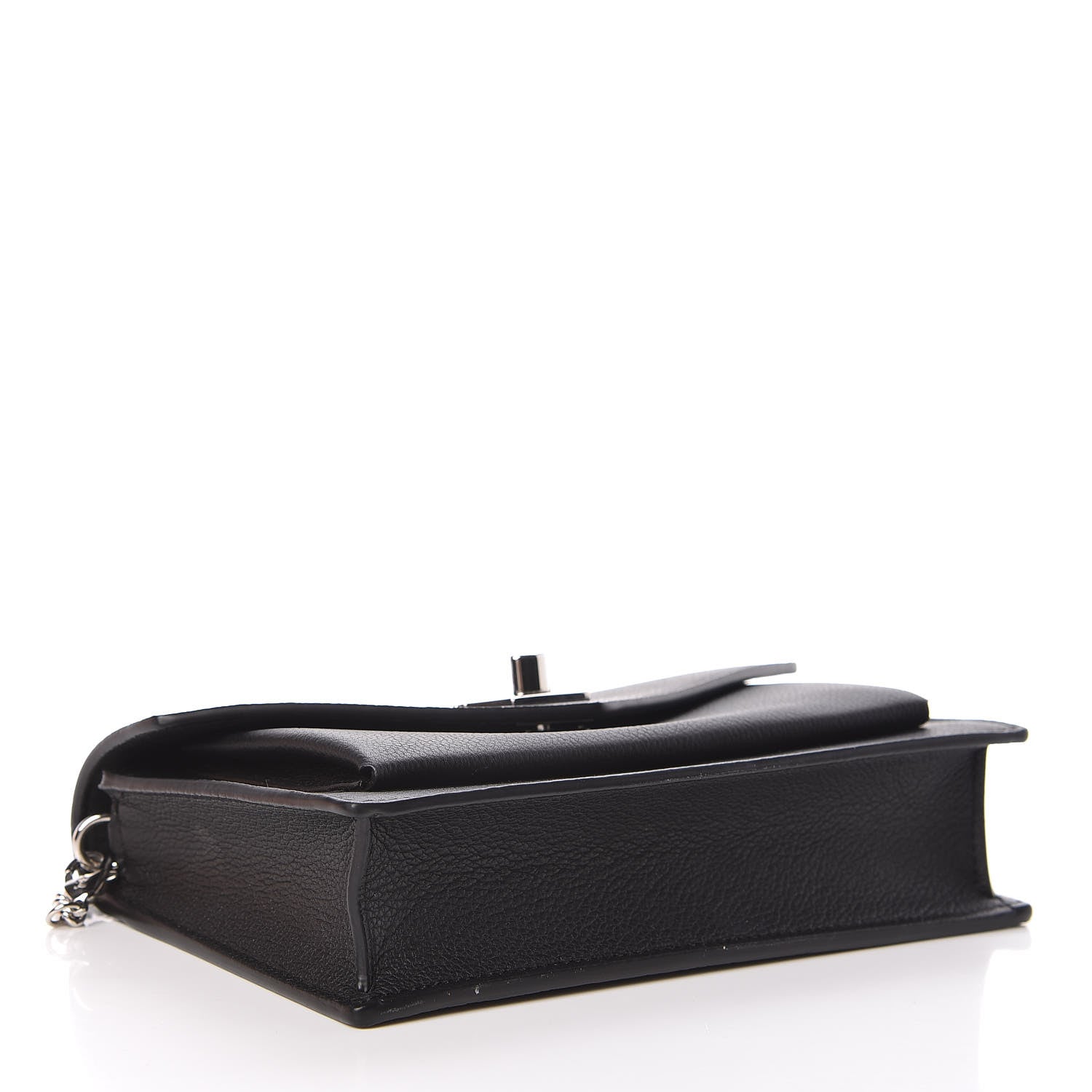 Louis Vuitton Soft Calfskin My Lockme Chain Pochette Black 4 of 12
