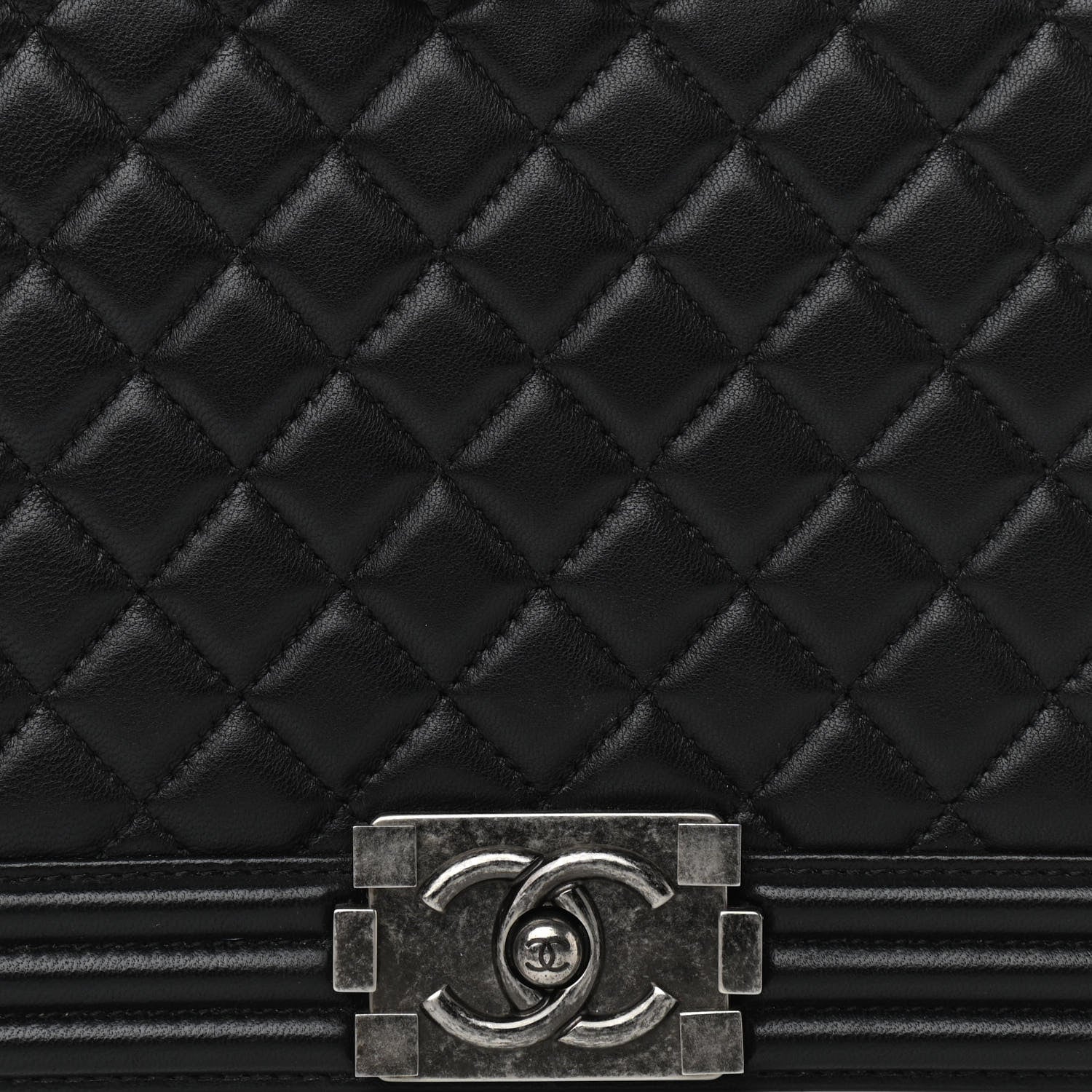 Chanel Lambskin Quilted New Medium Boy Flap Black 8 of 10
