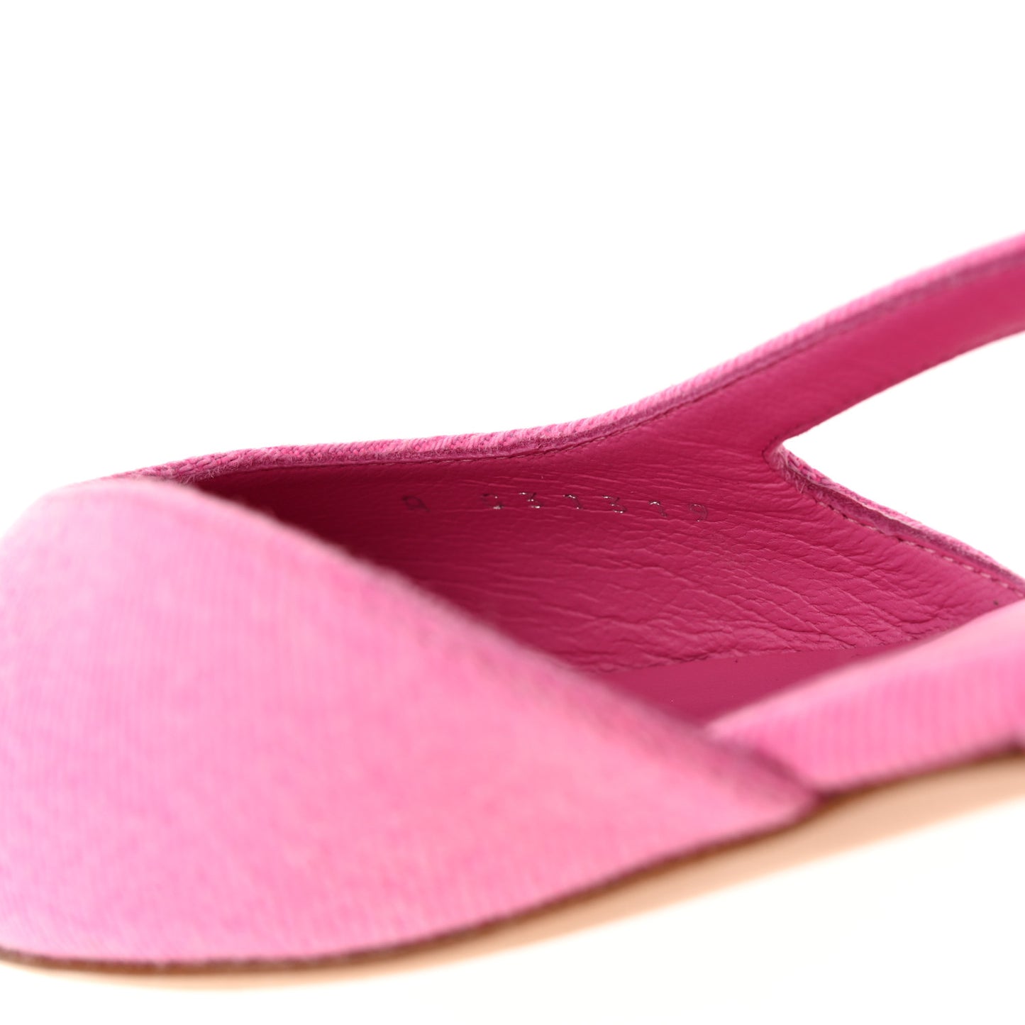 Denim Cap Toe CC Slingback Flat 37 Neon Pink