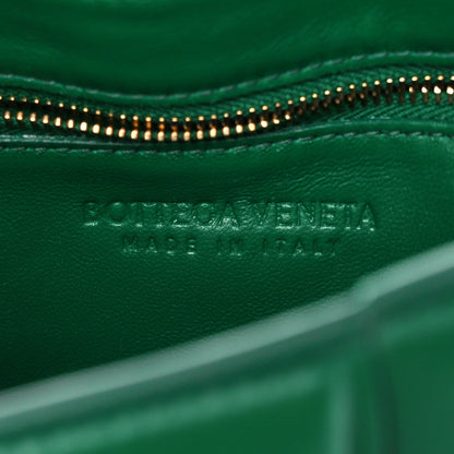 Bottega Veneta Lambskin Maxi Intreccio Padded Chain Cassette Crossbody Bag Racing Green 6 of 13