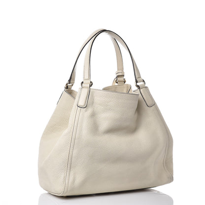 Gucci Pebbled Calfskin Medium Soho Shoulder Bag Off White 3 of 13
