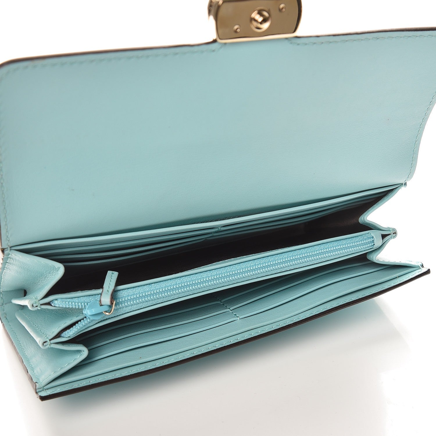 Gucci Moon Calfskin Icon Continental Wallet Ocean Wave 5 of 8