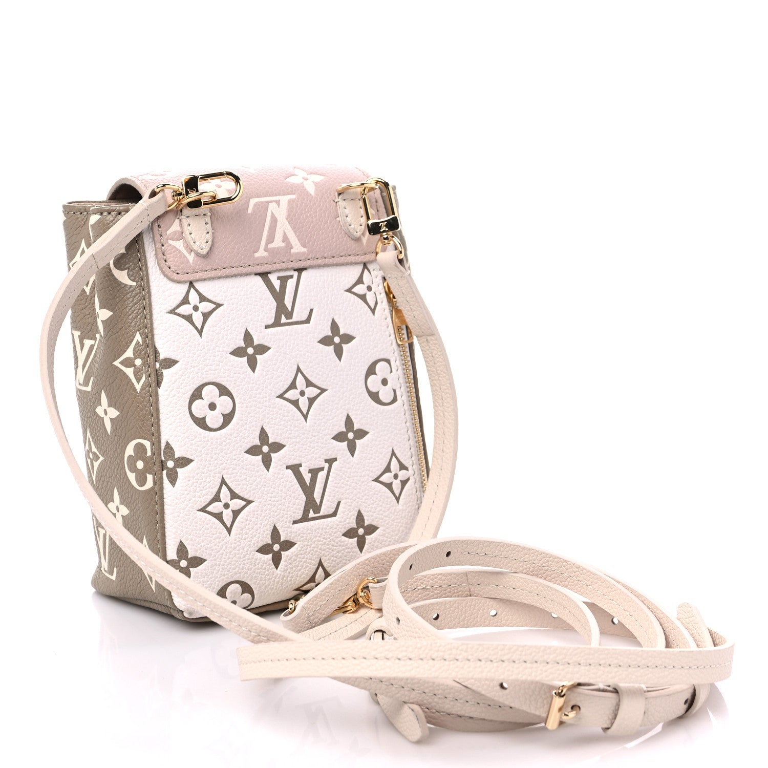 Louis Vuitton Empreinte Monogram Spring in the City Tiny Backpack Kaki Beige Cream 3 of 8