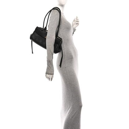 Chanel Grained Calfskin Stitched Urban Essentials Small Shopping Bag Black 2 of 11