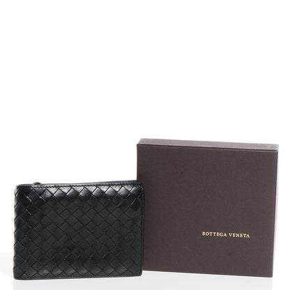 Bottega Veneta Nappa Intrecciato Chain Bi-Fold Wallet Nero Black 8 of 8