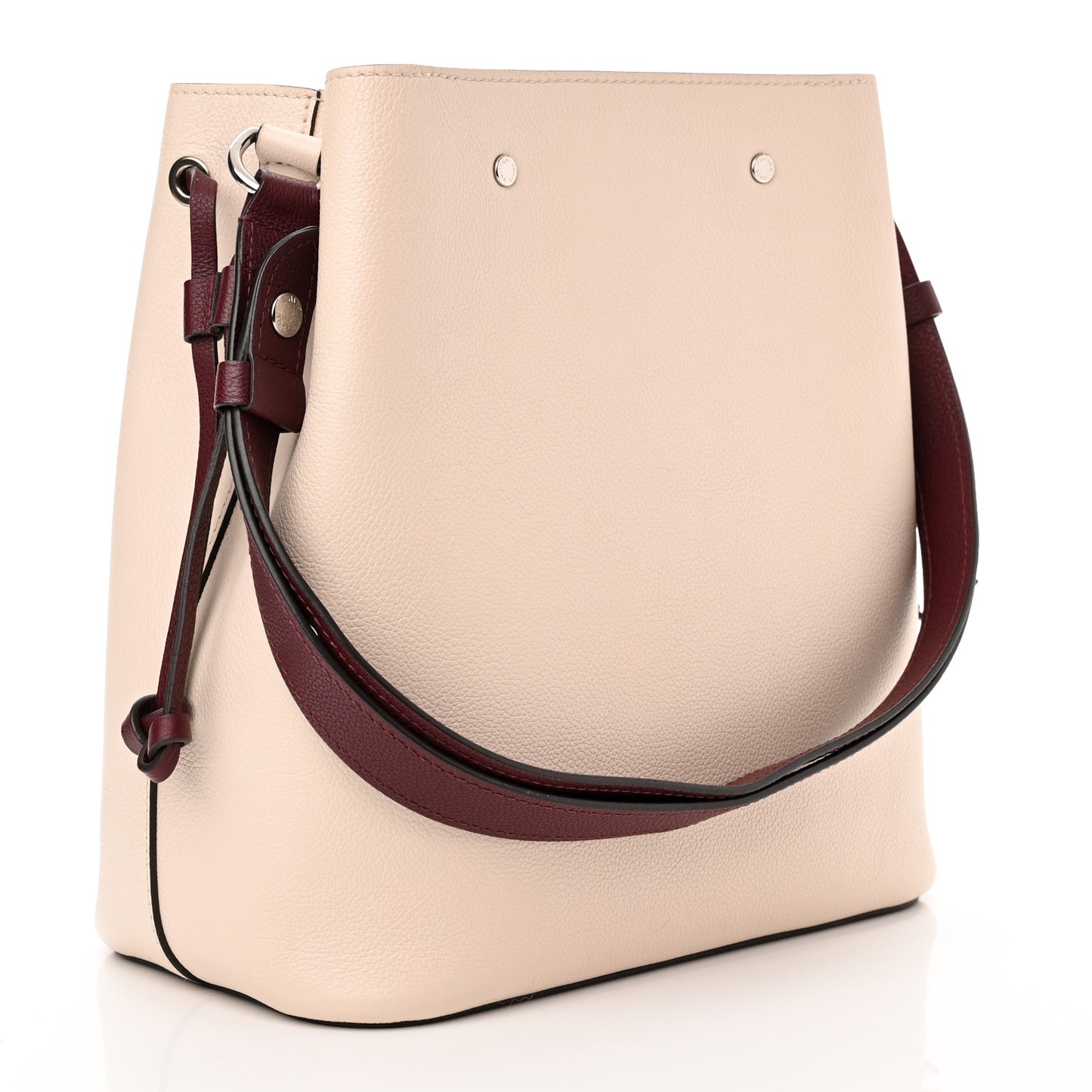 Calfskin Lockme Bucket Soie Quartz Calla