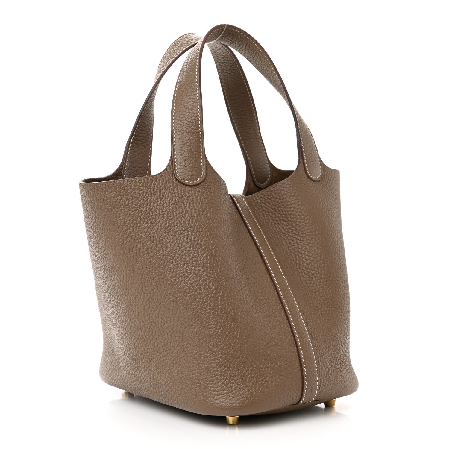 Hermes Taurillon Clemence Picotin Lock 18 PM Etoupe 3 of 12